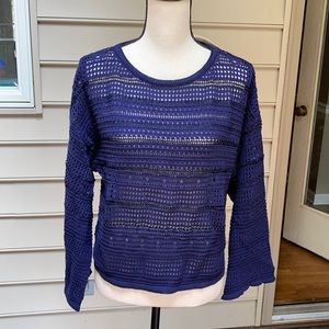 NWT CENY Cropped Textured Sweater